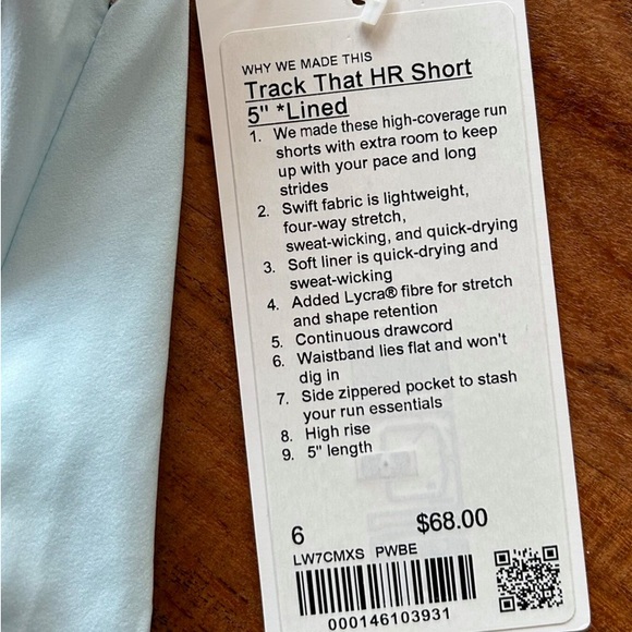 Track That Lululemon Shorts NWT - Picture 4 of 5